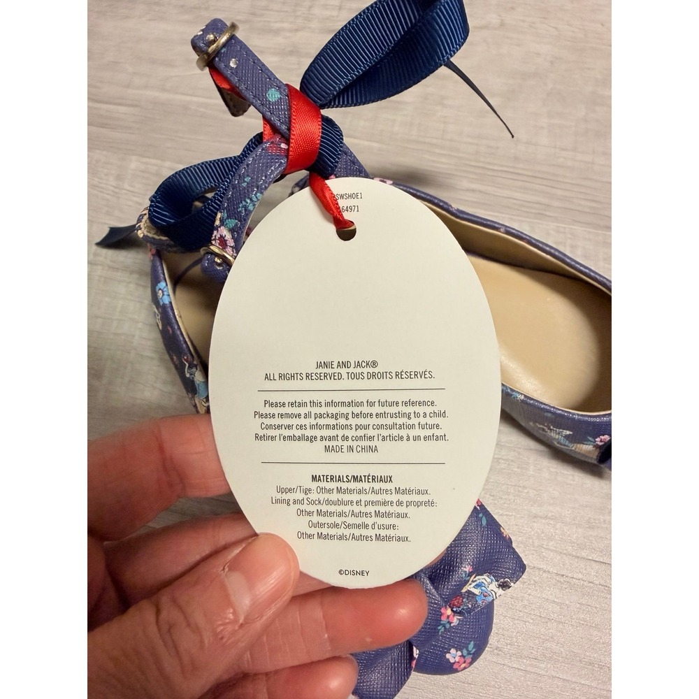 NWT‎ Disney Snow White Janie & Jack  bow flats girls 6 - Picture 5 of 7